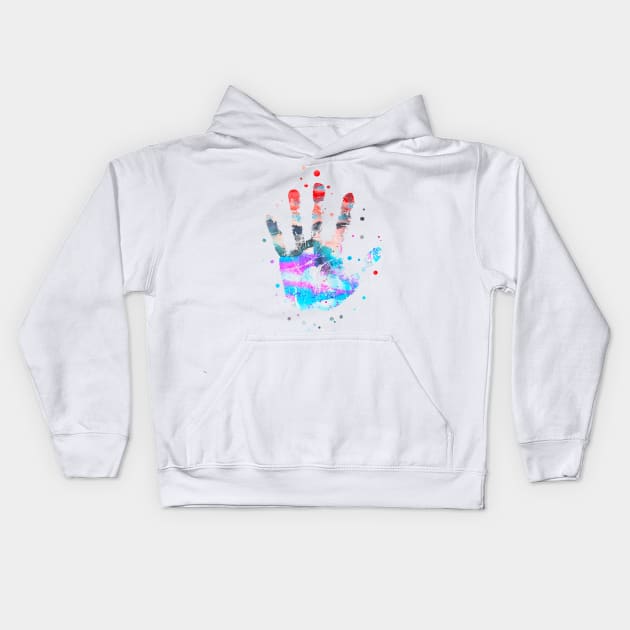 Handprint Kids Hoodie by RosaliArt